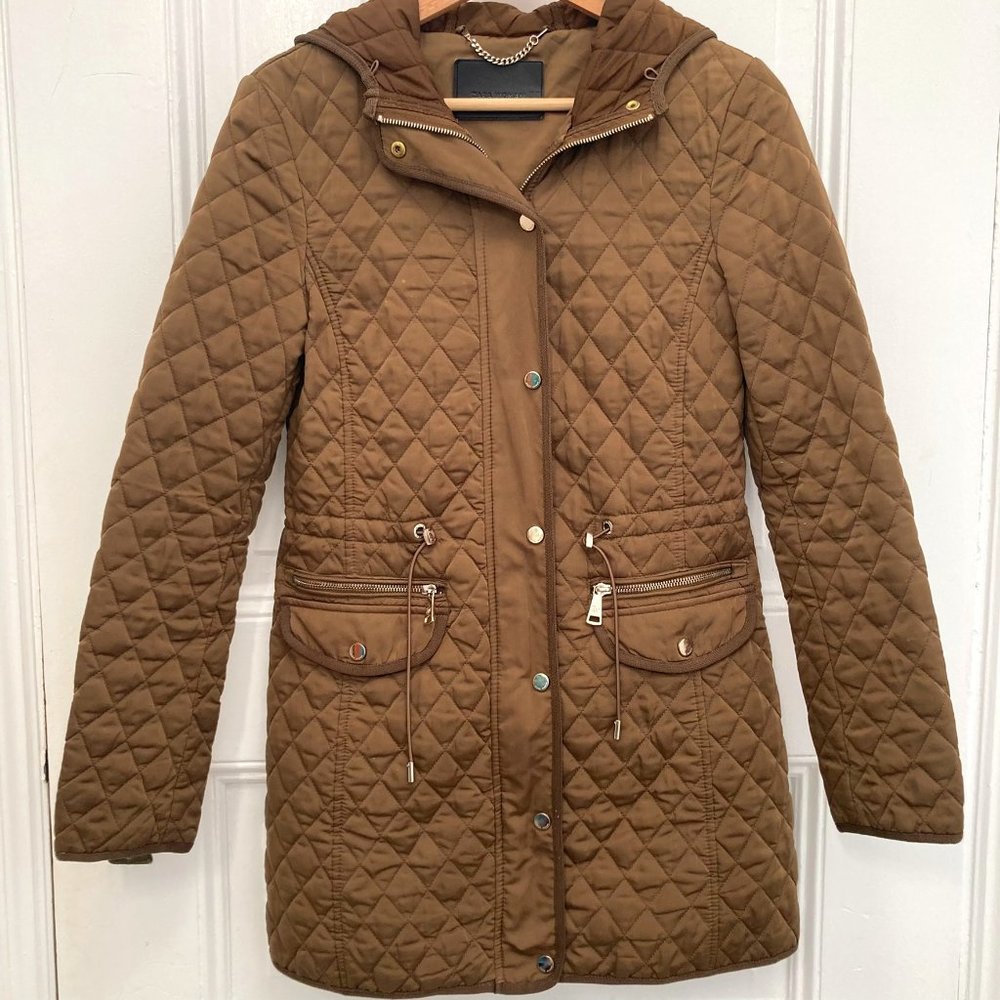 Zara Brown Quilted Jacket